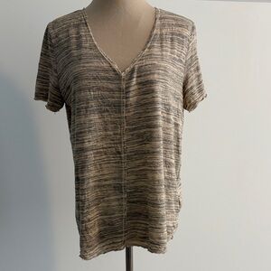 Project Social T Heathered V-Neck Short Sleeve Tee